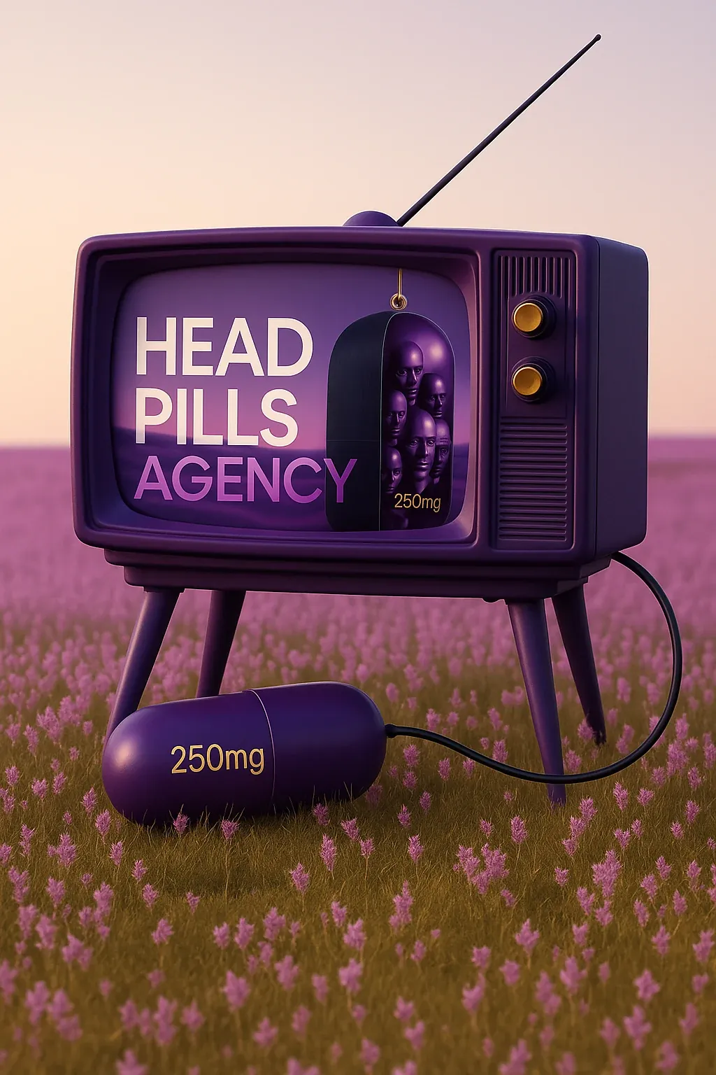 Телевізор HeadPills Agency у полі